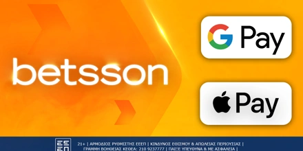 Offer Image for Google Pay και Apple Pay πληρωμές στην Betsson!