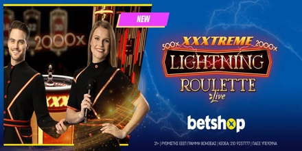Offer Image for XXXtreme Lightning Roulette: Η αναβαθμισμένη έκδοση της βραβευμένης Lightning Roulette έφτασε στο Betshop